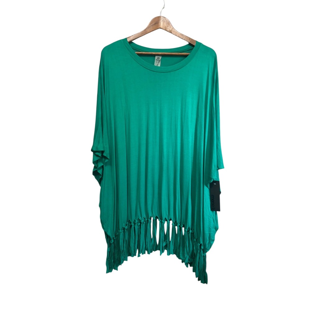 Mono B Swimsuit Cover Up Women S Green New Fringe Knotted Afternoon Sail AS243